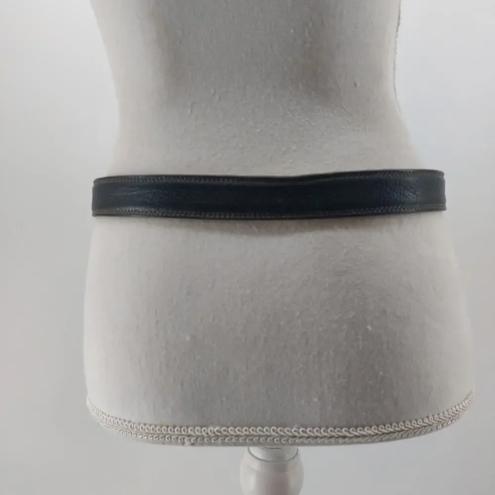 Gap Genuine Leather Belt Gold Tone Buckle Men's Size 34